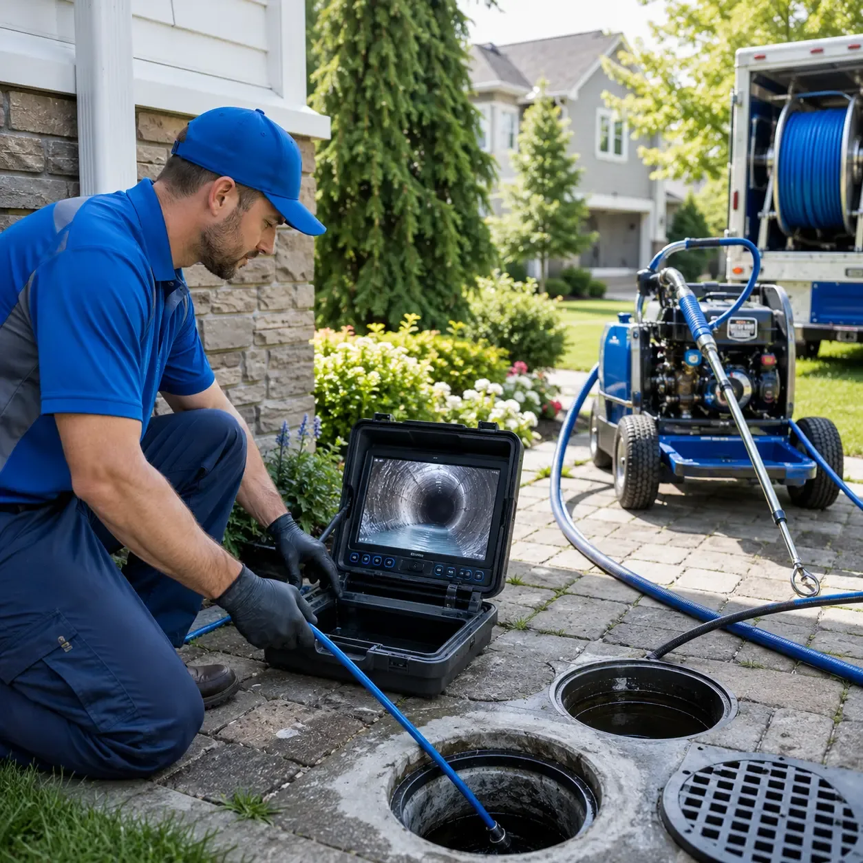 Outdoor drain cleaning professionals serving New England, ND